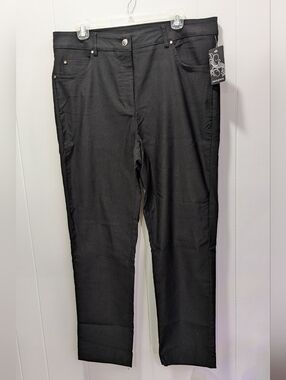 Ava & Grace Black Straight Leg Pants with Tag